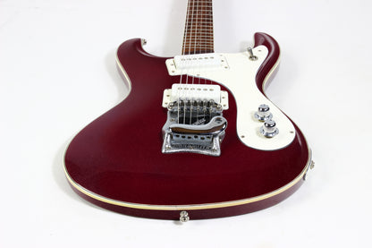 1988 Mosrite USA Semie Moseley Signed V63 Model Ruby Dust Rare SET-NECK Side Jack Model MINTY w Paperwork!