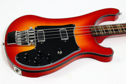 2026 Rickenbacker 4002 Fireglo ONE-OF-A-KIND Reissue Checkerboard, Ebony Board, Full Inlays, ORIGINAL BIRDSEYE MAPLE WINGS!