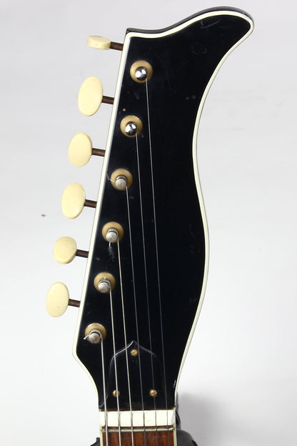 1962 EKO 700 3V Vintage Made in Italy Guitar RARE BLACK Tortoise Guard