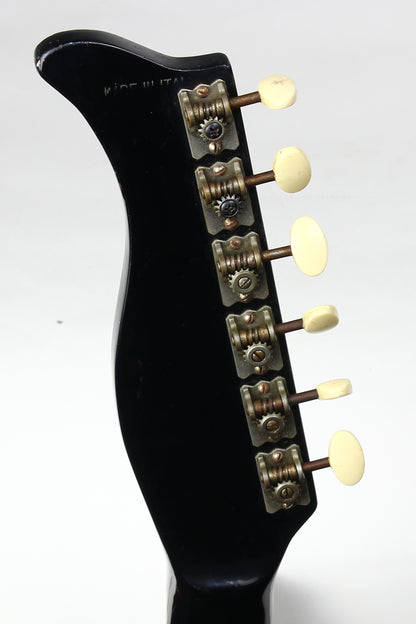 1962 EKO 700 3V Vintage Made in Italy Guitar RARE BLACK Tortoise Guard