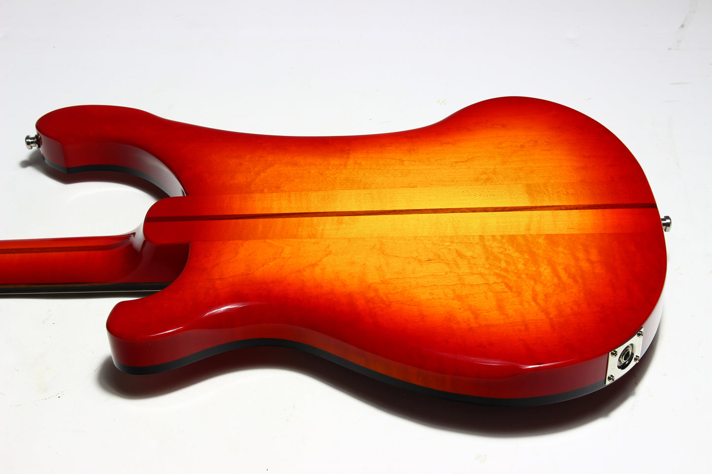 2026 Rickenbacker 4002 Fireglo ONE-OF-A-KIND Reissue Checkerboard, Ebony Board, Full Inlays, ORIGINAL BIRDSEYE MAPLE WINGS!
