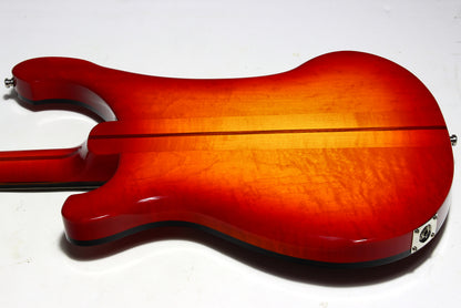 2026 Rickenbacker 4002 Fireglo ONE-OF-A-KIND Reissue Checkerboard, Ebony Board, Full Inlays, ORIGINAL BIRDSEYE MAPLE WINGS!