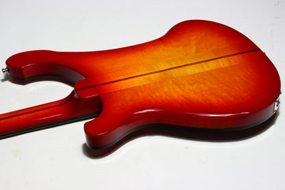 2026 Rickenbacker 4002 Fireglo ONE-OF-A-KIND Reissue Checkerboard, Ebony Board, Full Inlays, ORIGINAL BIRDSEYE MAPLE WINGS!
