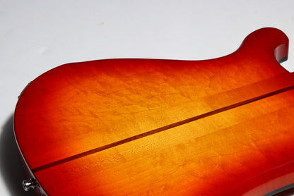 2026 Rickenbacker 4002 Fireglo ONE-OF-A-KIND Reissue Checkerboard, Ebony Board, Full Inlays, ORIGINAL BIRDSEYE MAPLE WINGS!