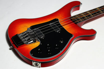 2026 Rickenbacker 4002 Fireglo ONE-OF-A-KIND Reissue Checkerboard, Ebony Board, Full Inlays, ORIGINAL BIRDSEYE MAPLE WINGS!