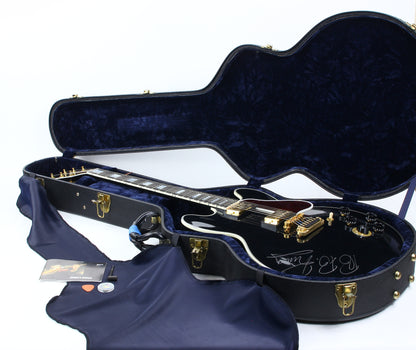2004 Gibson BB King Lucille ES-355 Ebony Black SIGNED AUTOGRAPHED by the Blues Legend JSA Authenticated!