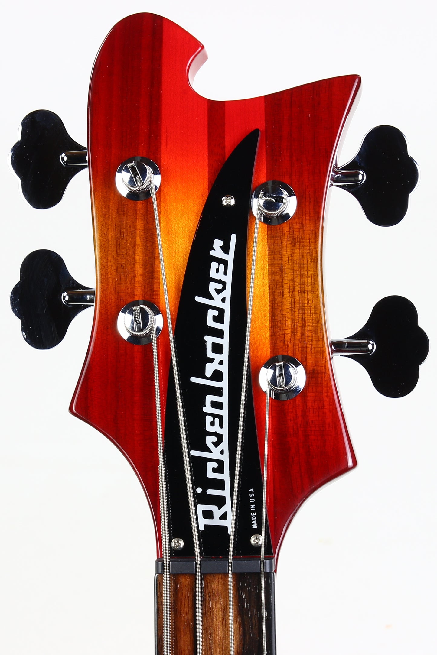 2026 Rickenbacker 4002 Fireglo ONE-OF-A-KIND Reissue Checkerboard, Ebony Board, Full Inlays, ORIGINAL BIRDSEYE MAPLE WINGS!
