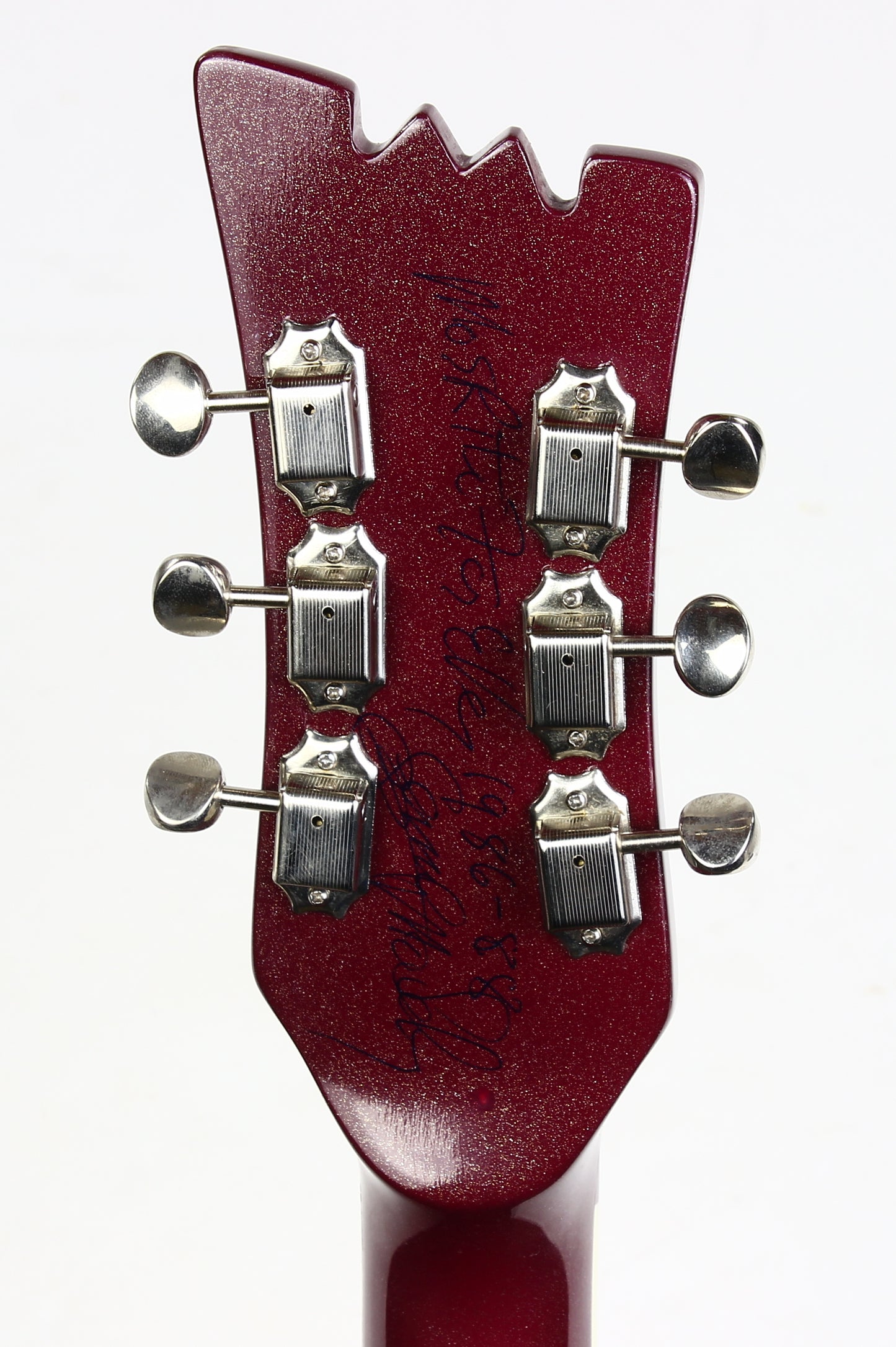 1988 Mosrite USA Semie Moseley Signed V63 Model Ruby Dust Rare SET-NECK Side Jack Model MINTY w Paperwork!