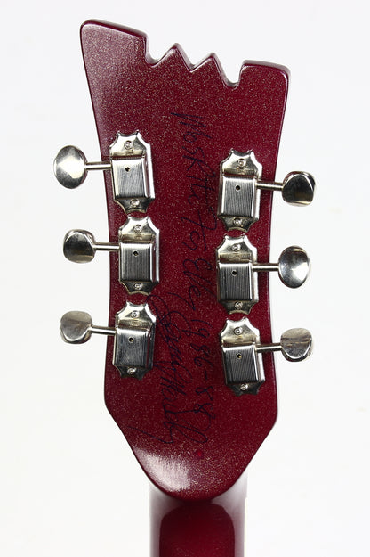1988 Mosrite USA Semie Moseley Signed V63 Model Ruby Dust Rare SET-NECK Side Jack Model MINTY w Paperwork!