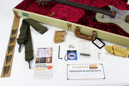 Schroeder WWII GI Radio Lane Guitar & Travel Guitar SET owned by Zac Brown Band