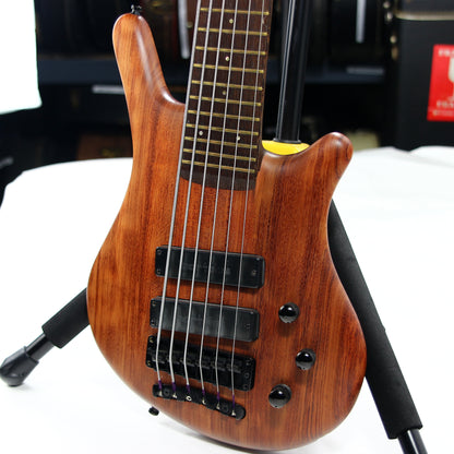 MINTY 1990 Warwick Thumb NT 6 String Electric Bass - Neck Thru, One Owner, Made in Germany, Bubinga, Wenge, Natural Oil Finish!