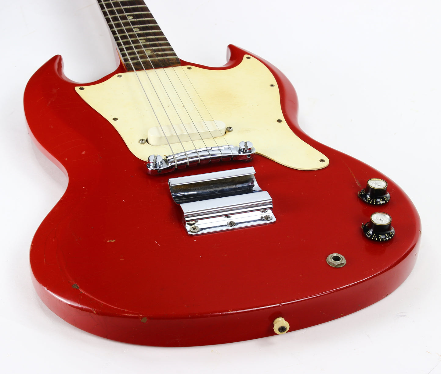 1967 Gibson SG Melody Maker Vintage Electric Guitar FIRE ENGINE RED | 100% Original Cardinal