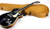 *SOLD*  1955 Gretsch Duo Jet Black Vintage Electric Guitar w/ Tweed Case - Original Black Nitron Drum Wrap Top!