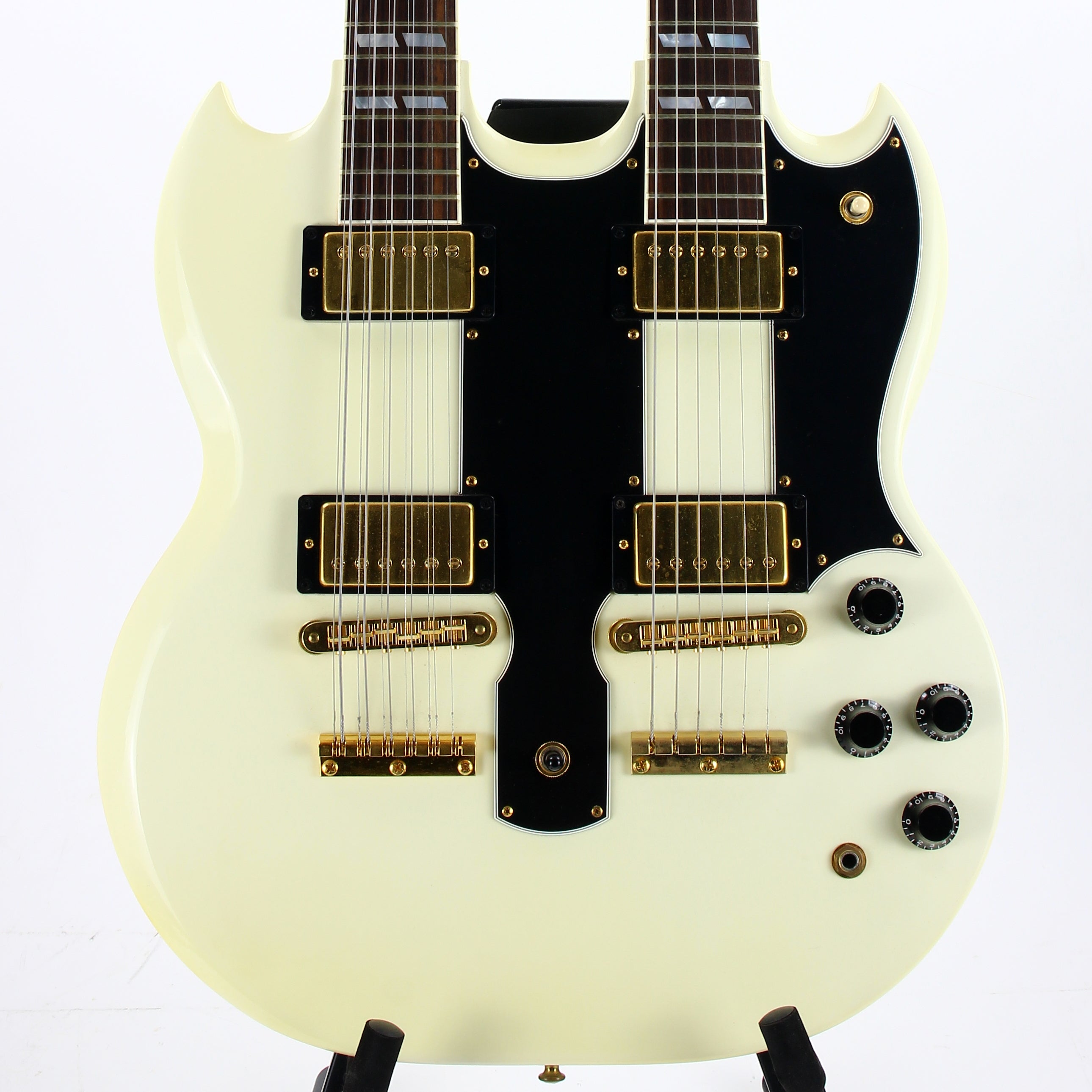 *SOLD*  CLEAN 2001 Gibson EDS-1275 Double neck SG Alpine White 6/12 - Don Felder Alex Lifeson Jimmy Page Vibes