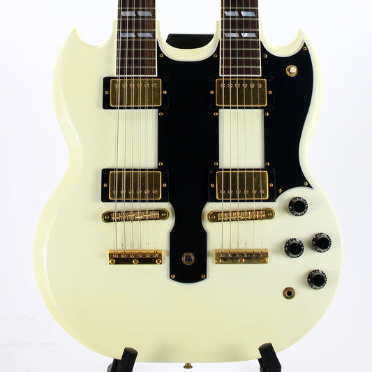 CLEAN 2001 Gibson EDS-1275 Double neck SG Alpine White 6/12 - Don Felder Alex Lifeson Jimmy Page Vibes