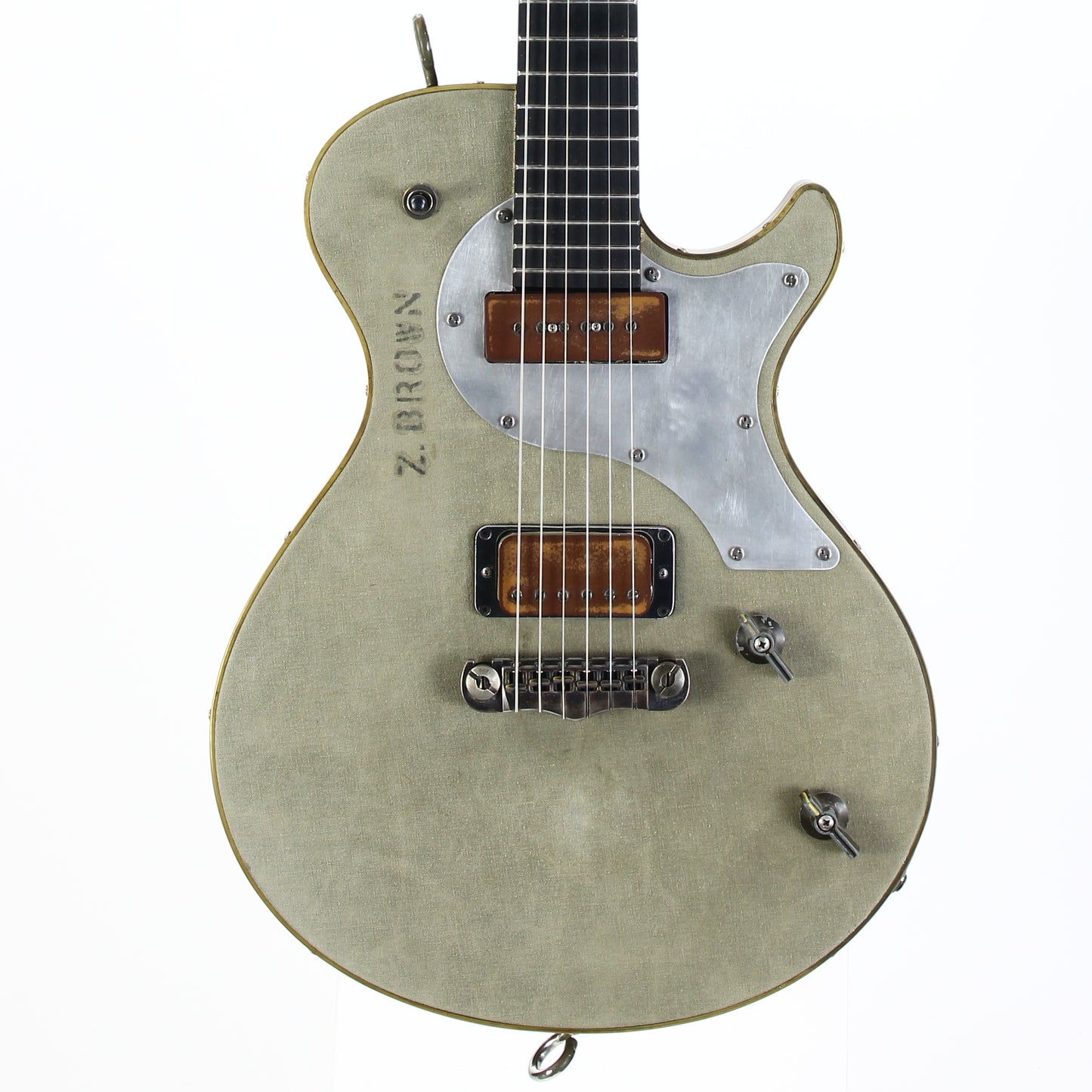 Schroeder WWII GI Radio Lane Guitar & Travel Guitar SET owned by Zac Brown Band