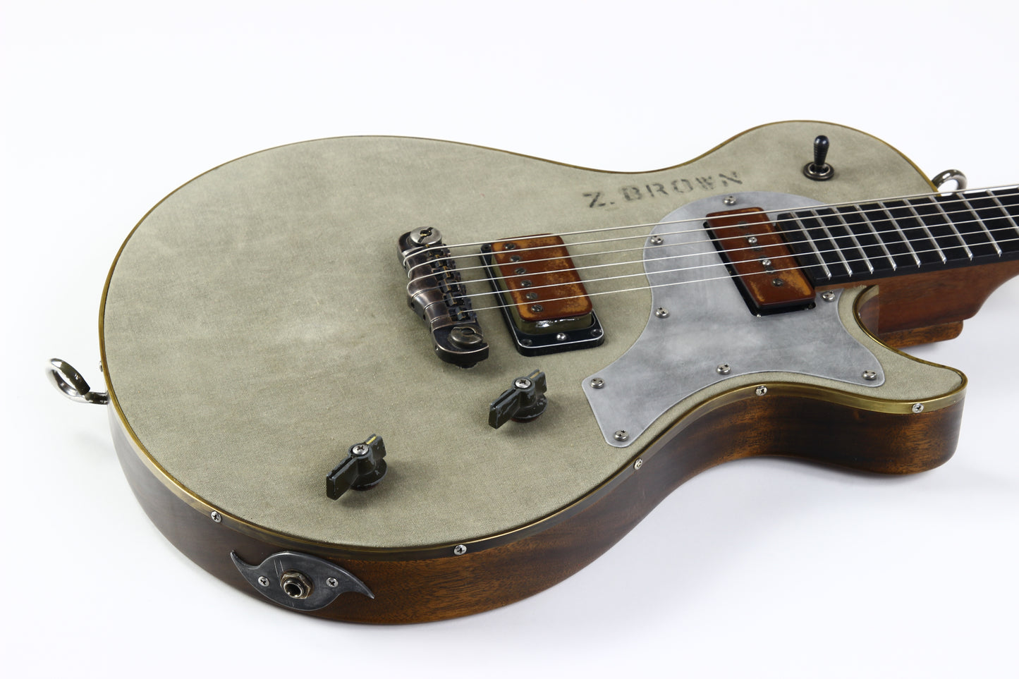 Schroeder WWII GI Radio Lane Guitar & Travel Guitar SET owned by Zac Brown Band