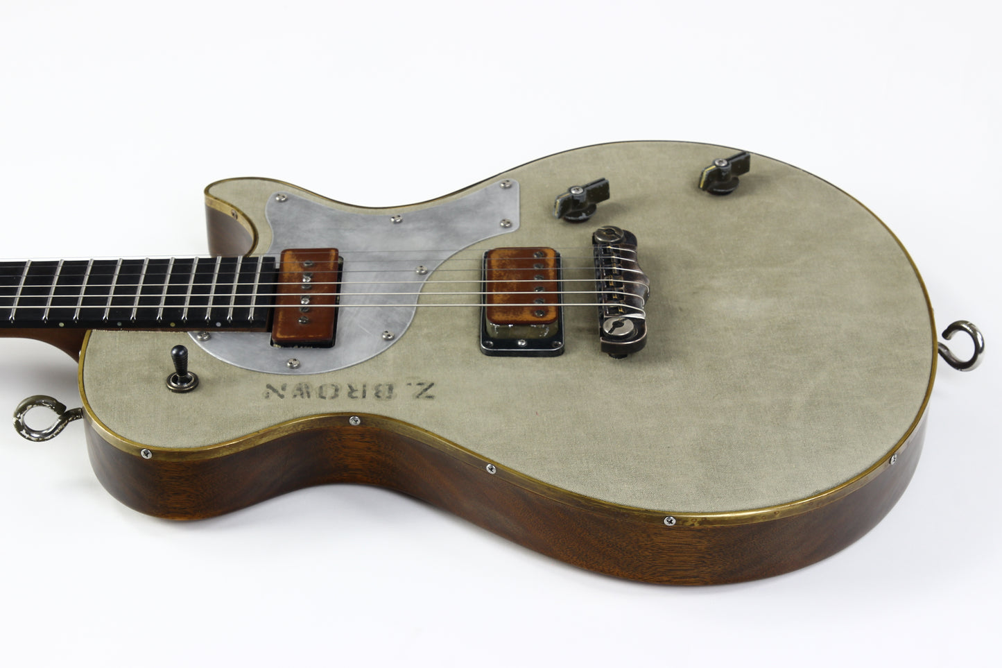 Schroeder WWII GI Radio Lane Guitar & Travel Guitar SET owned by Zac Brown Band