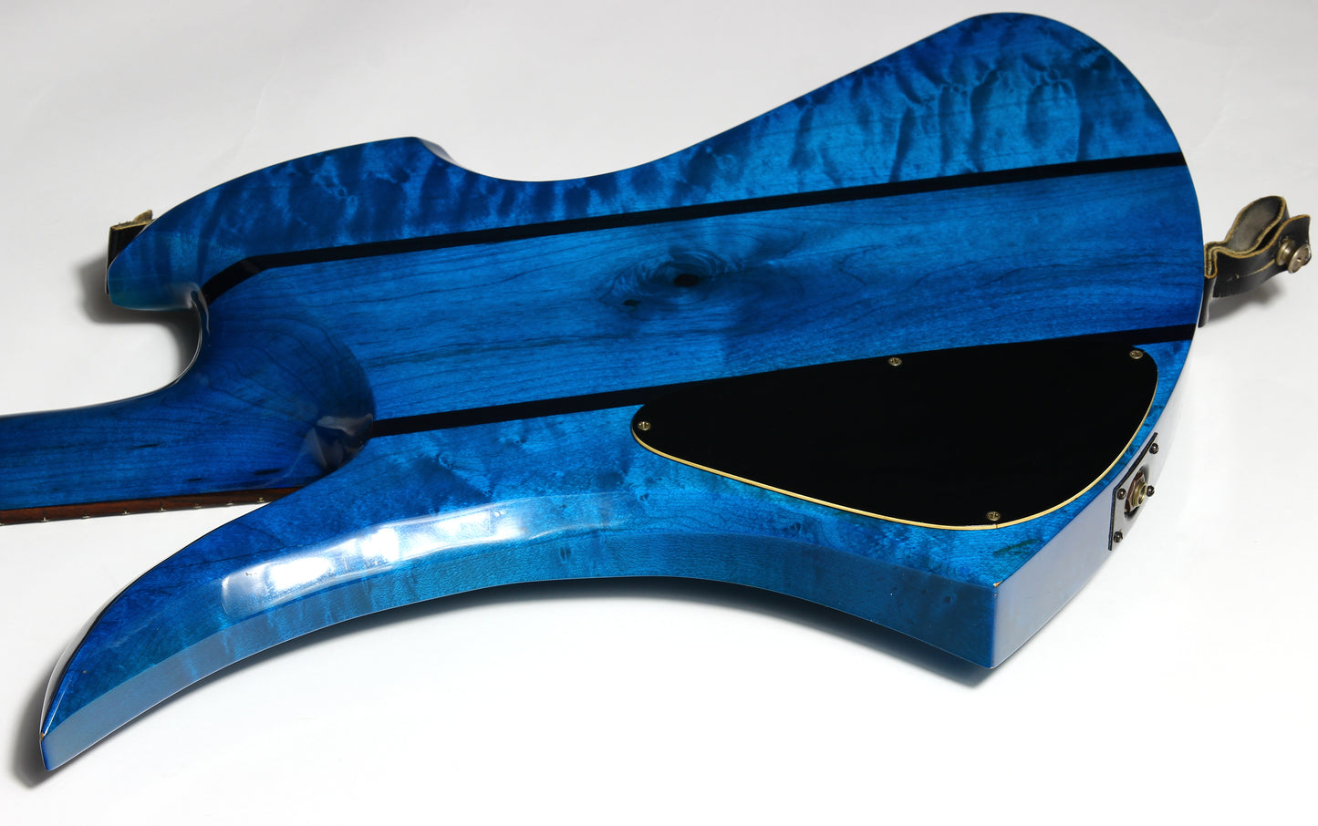 1980 BC Rich USA Mockingbird Transparent Blue Flamed Maple w Original Case