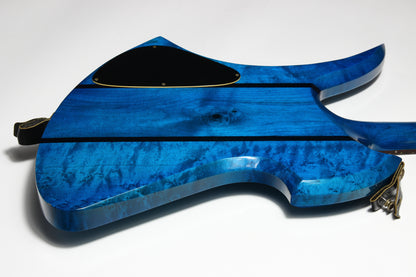1980 BC Rich USA Mockingbird Transparent Blue Flamed Maple w Original Case