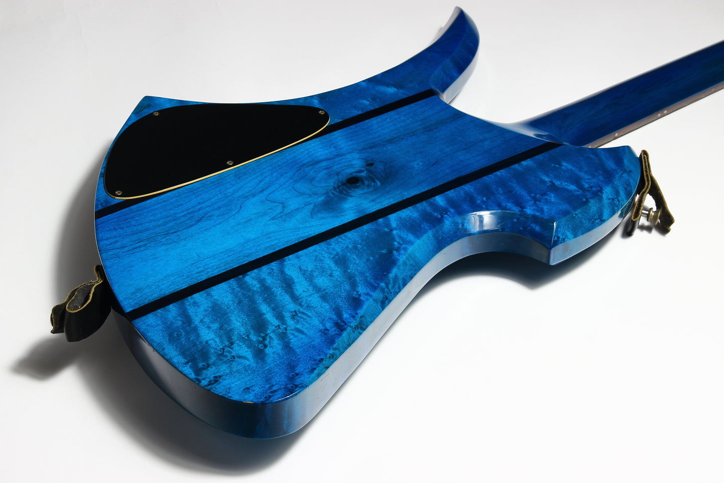 1980 BC Rich USA Mockingbird Transparent Blue Flamed Maple w Original Case