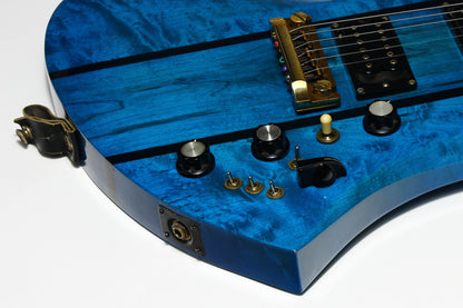 1980 BC Rich USA Mockingbird Transparent Blue Flamed Maple w Original Case