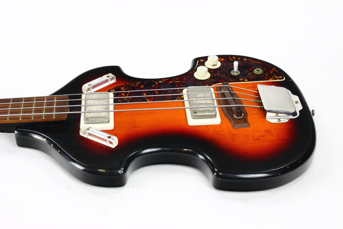 1960s SUPRO Airline Violin Bass Guitar One Owner w/ Photo! 2 Pickups!