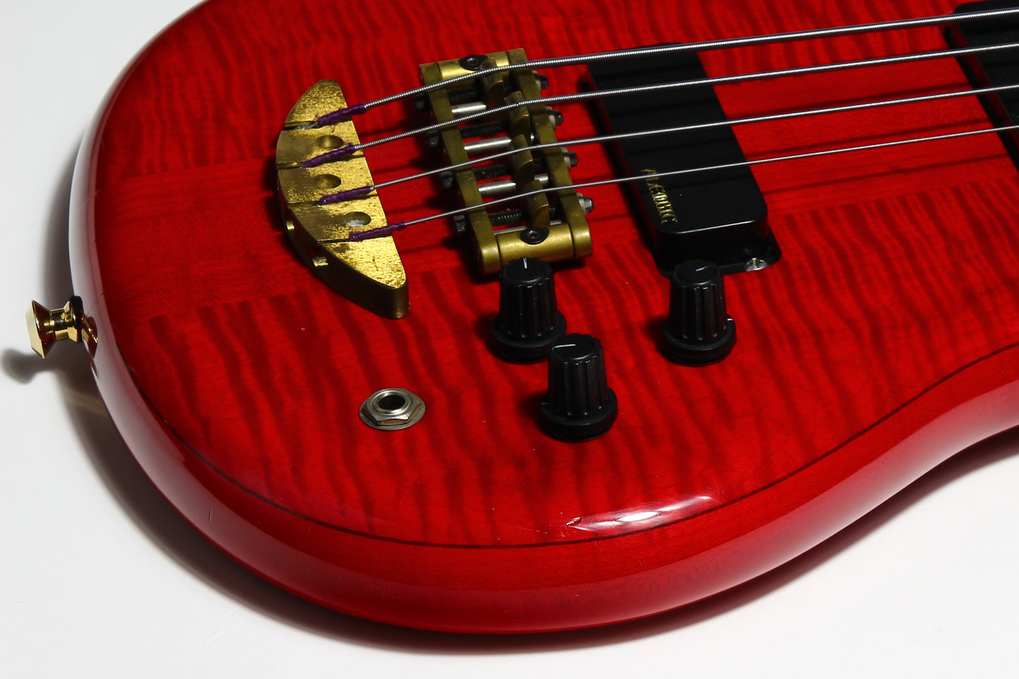 1992 Alembic Essence 4-string Bass Guitar in Transparent Red finish EXCELLENT QUALITY