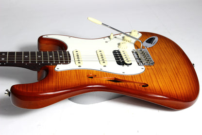 2019 Fender USA Rarities Collection Thinline Stratocaster Flametop HSS Rosewood Neck Limited Edition