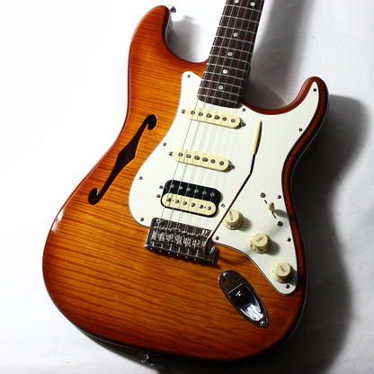 2019 Fender USA Rarities Collection Thinline Stratocaster Flametop HSS Rosewood Neck Limited Edition