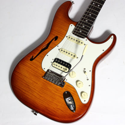 2019 Fender USA Rarities Collection Thinline Stratocaster Flametop HSS Rosewood Neck Limited Edition