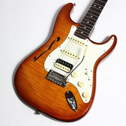 2019 Fender USA Rarities Collection Thinline Stratocaster Flametop HSS Rosewood Neck Limited Edition