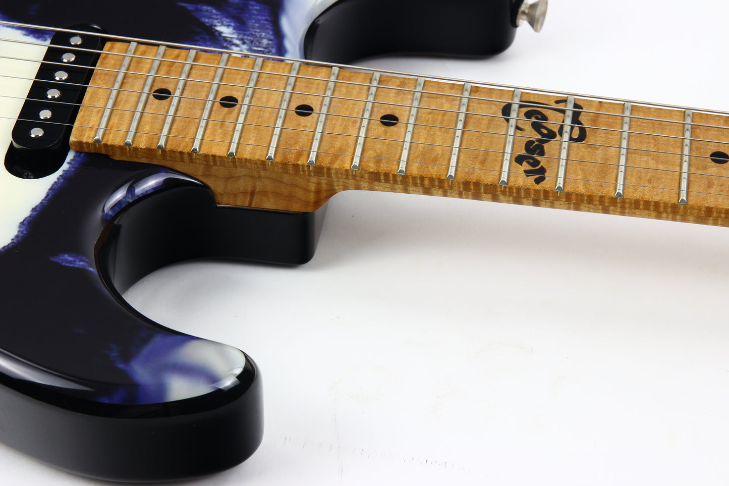 Dean USA 2008 Tommy Bolin Tribute Teaser Strat Guitar | Amazing Flame Neck