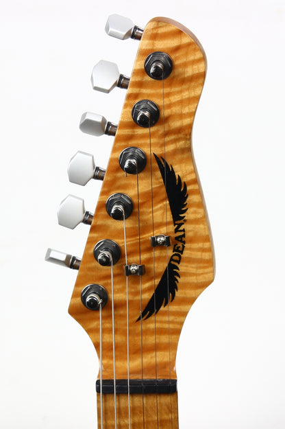 Dean USA 2008 Tommy Bolin Tribute Teaser Strat Guitar | Amazing Flame Neck