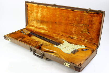 1960 Fender Stratocaster Ash Body Slab Board | Vintage Strat w Original Hard Case, Blond