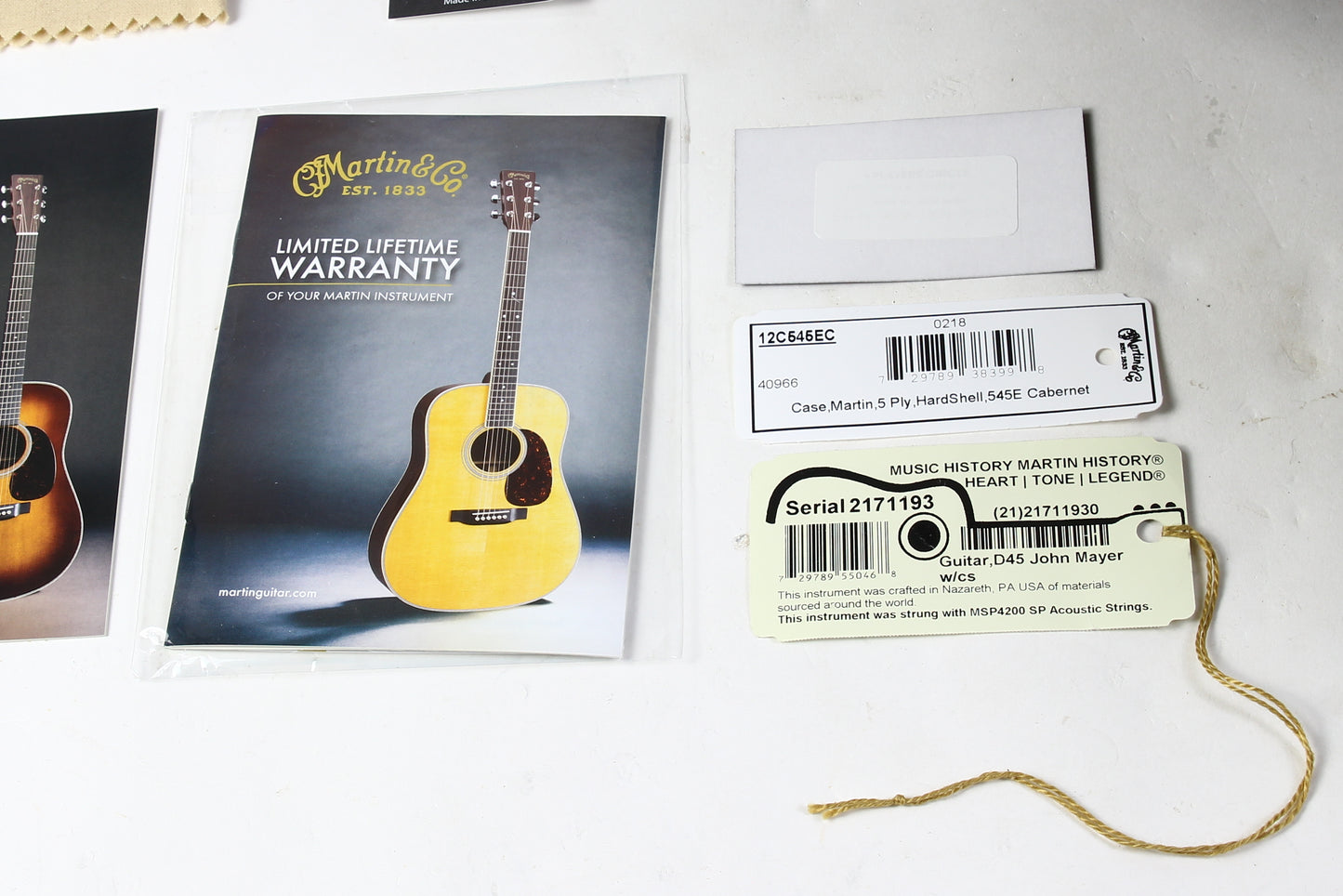 2018 Martin Custom Shop John Mayer D-45 Signature Model Signed Guatemalan Rosewood Engelmann Spruce