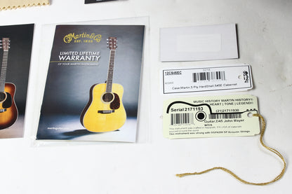 2018 Martin Custom Shop John Mayer D-45 Signature Model Signed Guatemalan Rosewood Engelmann Spruce