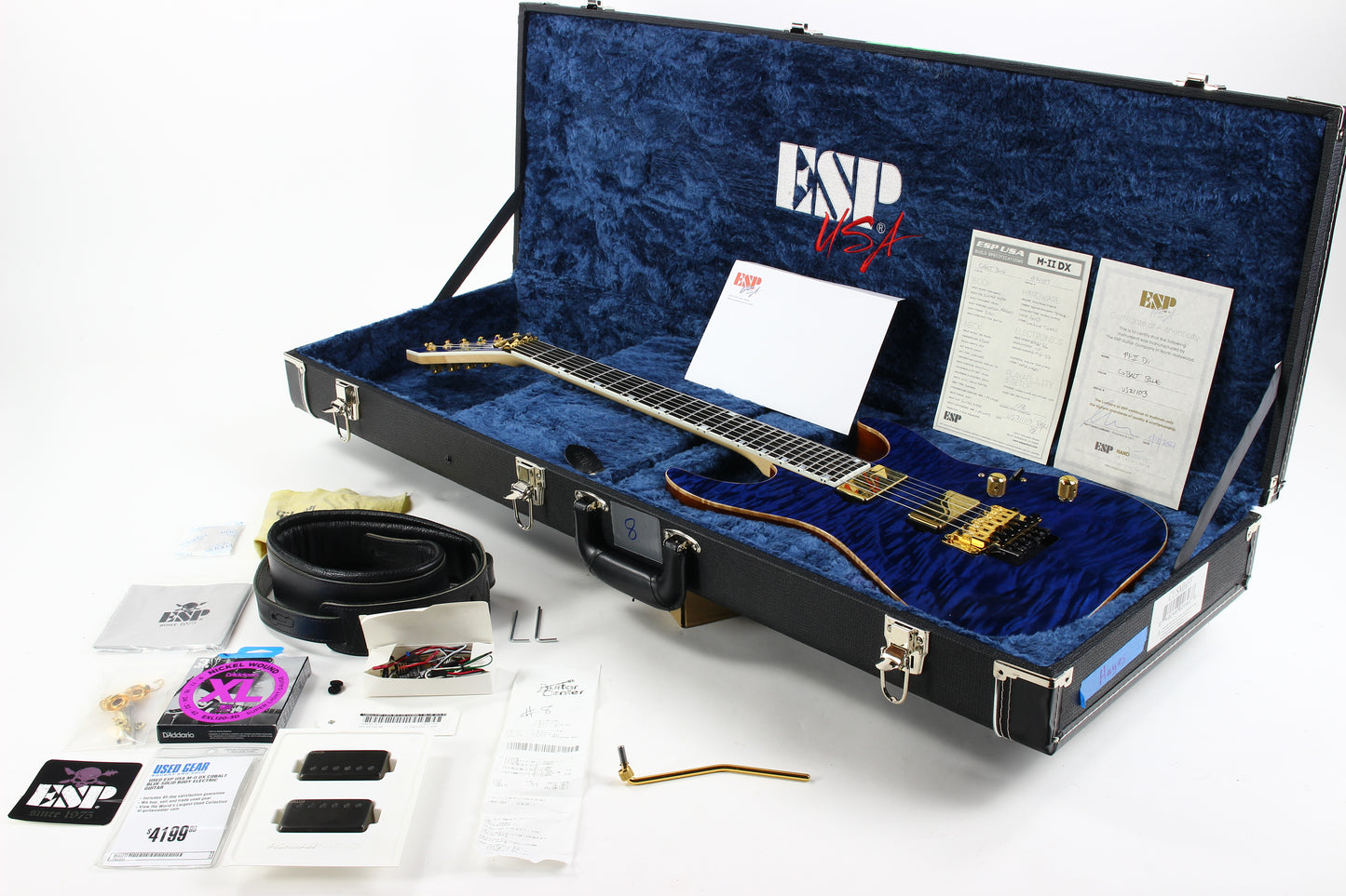2021 ESP USA M-II DX Cobalt Blue Floyd Rose Original
