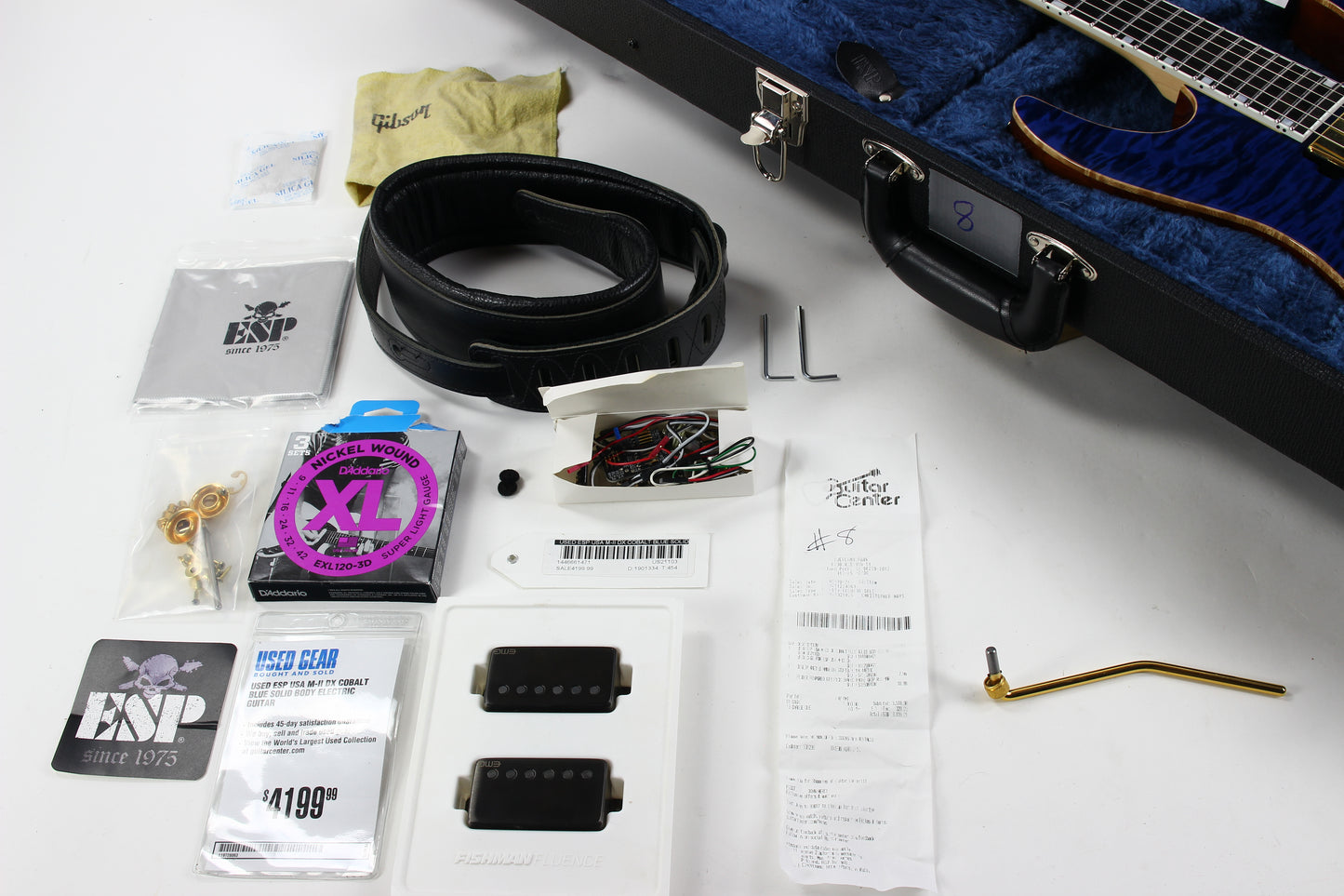 2021 ESP USA M-II DX Cobalt Blue Floyd Rose Original