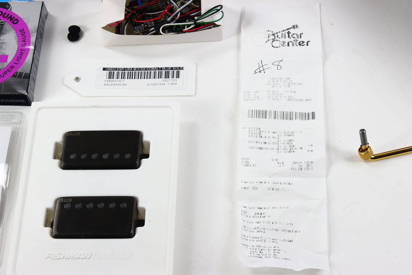 2021 ESP USA M-II DX Cobalt Blue Floyd Rose Original