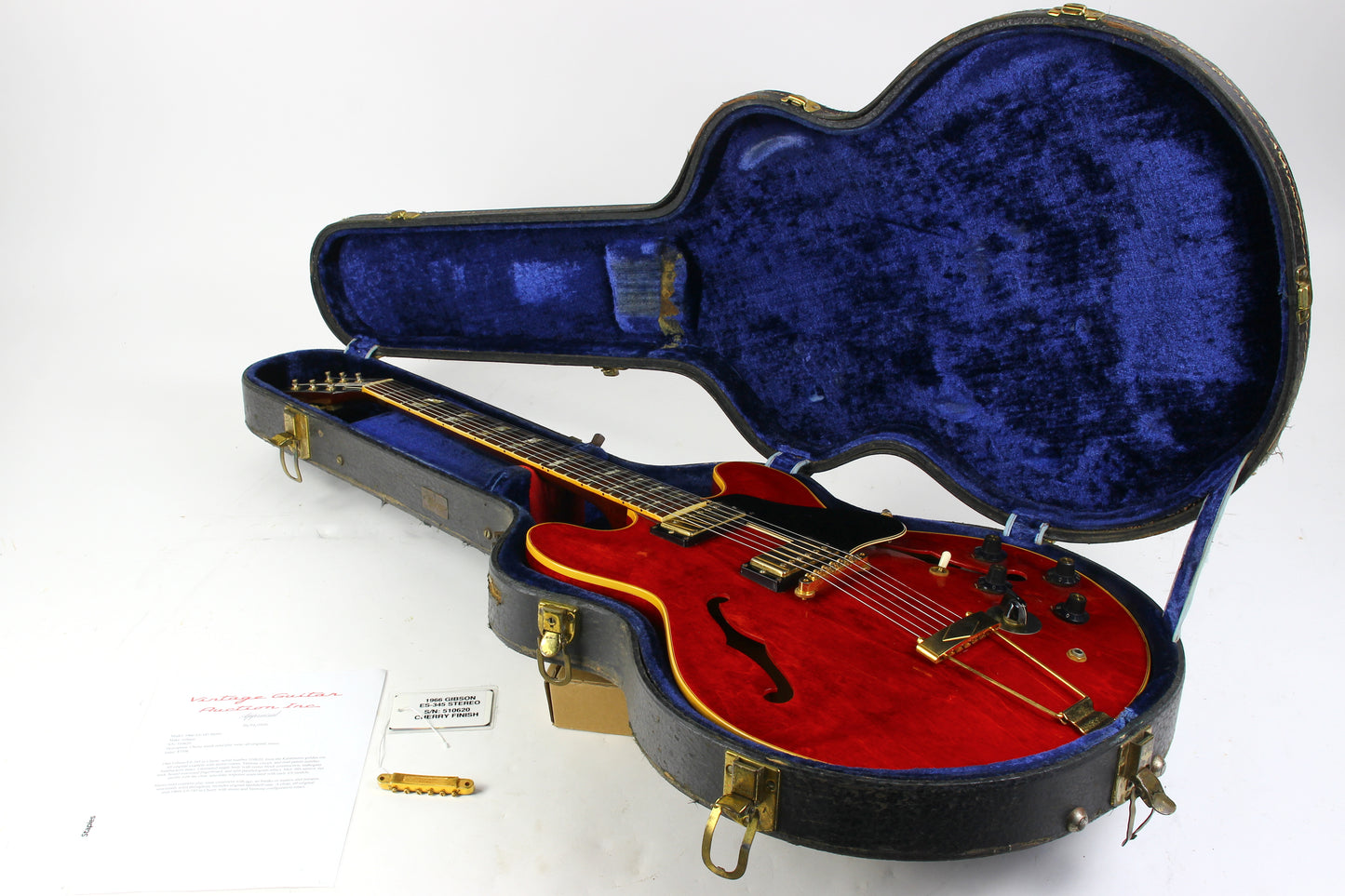 1968 Gibson ES-345 Cherry Semi-Hollow Body | Vintage Electric Guitar w Original Case ES-335 Stereo