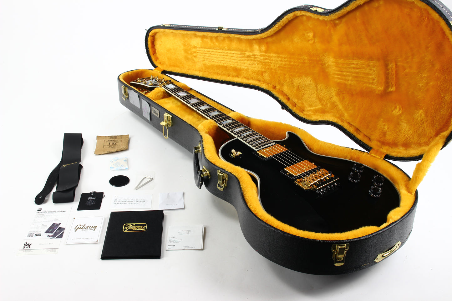 2023 Gibson Custom Shop Les Paul Axcess Custom Black Ebony Floyd Rose