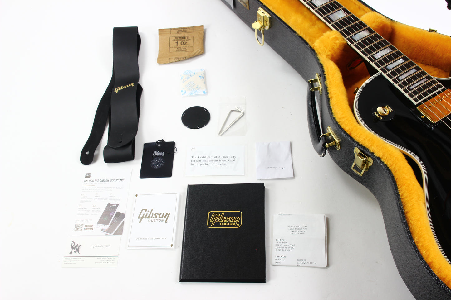 2023 Gibson Custom Shop Les Paul Axcess Custom Black Ebony Floyd Rose