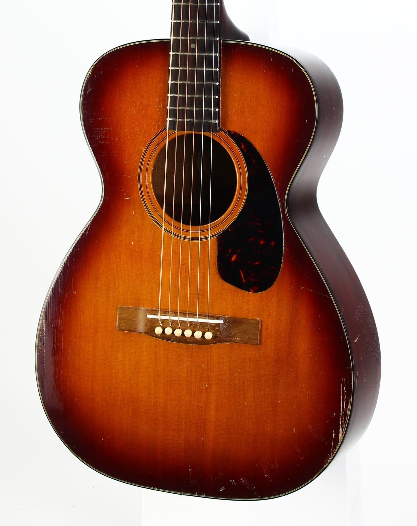 1966 Guild F-20 Small Body Sunburst | Hoboken Factory Vintage Guitar Acoustic Guitar