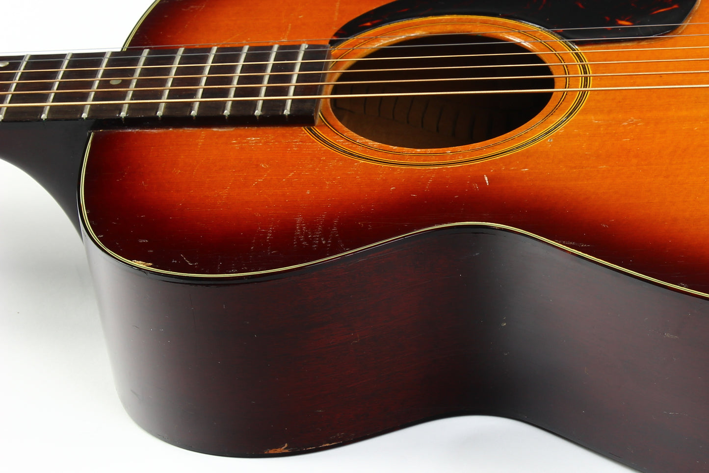 1966 Guild F-20 Small Body Sunburst | Hoboken Factory Vintage Guitar Acoustic Guitar