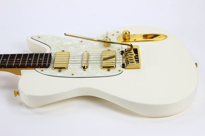 1995 Ibanez Japan Talman TV650 HSH White w/ Gold Hardware