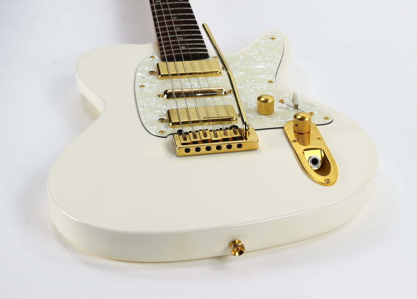 1995 Ibanez Japan Talman TV650 HSH White w/ Gold Hardware