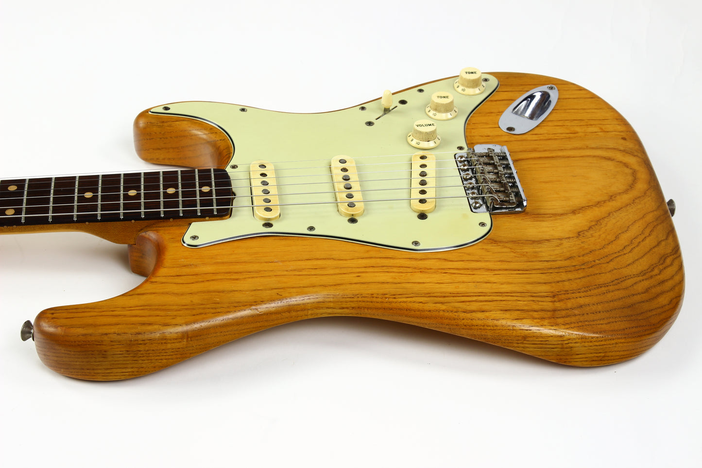 1960 Fender Stratocaster Ash Body Slab Board | Vintage Strat w Original Hard Case, Blond