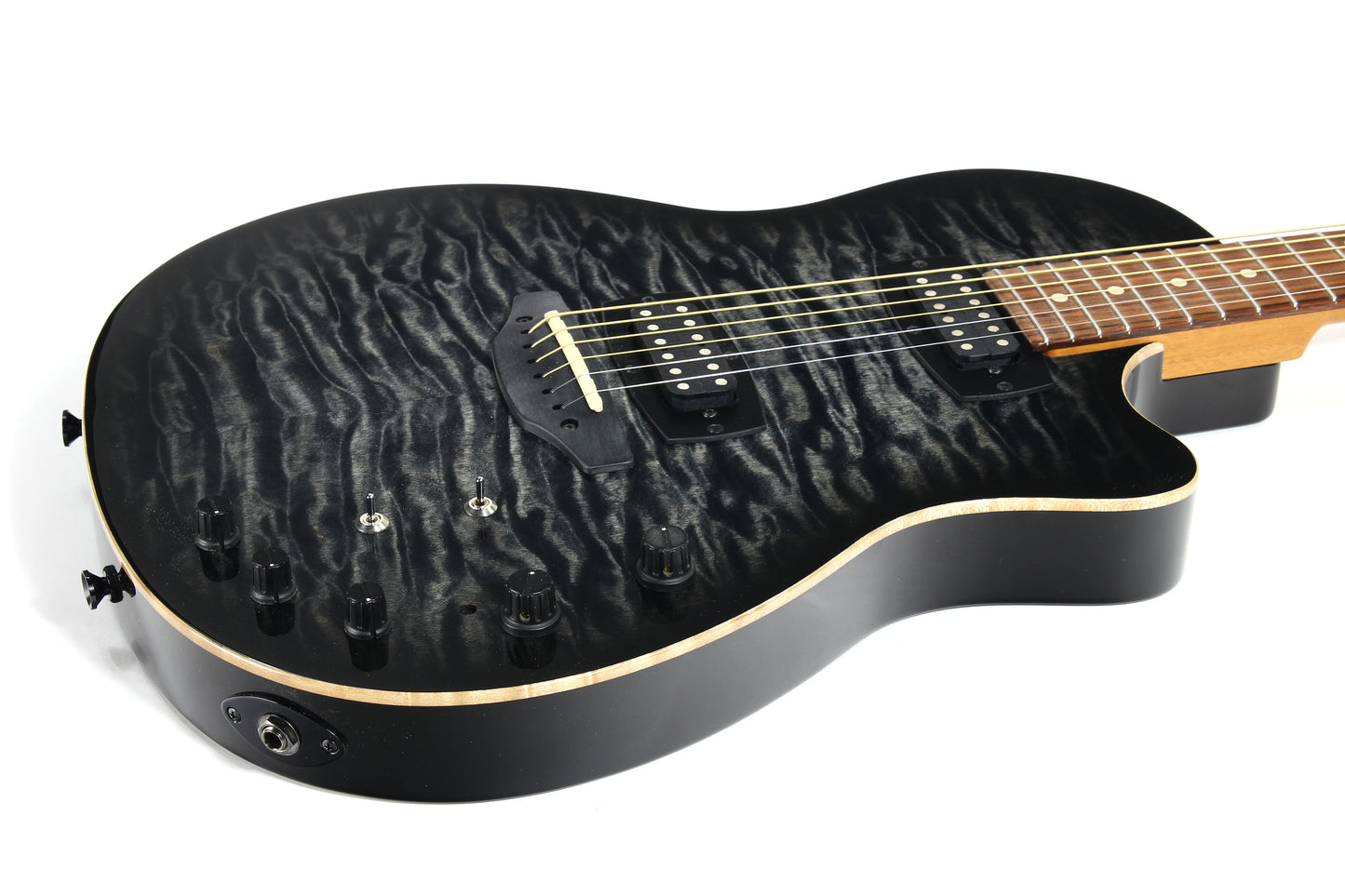 2011 Tom Anderson Crowdster Plus 2 Black Burst INSANE QUILT TOP!