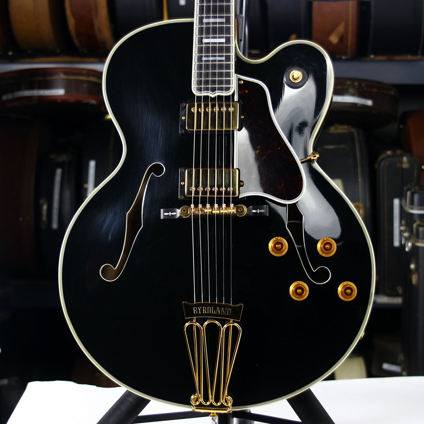 1991 Gibson Master Model Byrdland Ebony Black | Jim Triggs